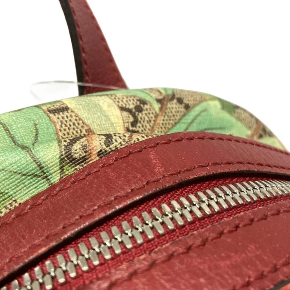 GUCCI GG Supreme Tian Small Backpack Beige Red Multi PVC Leather - 833-071825 - Picture 8 of 14